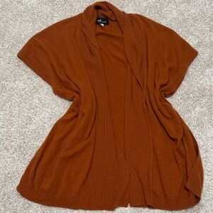 NAADAM Women's Rust Poncho 100% cashmere